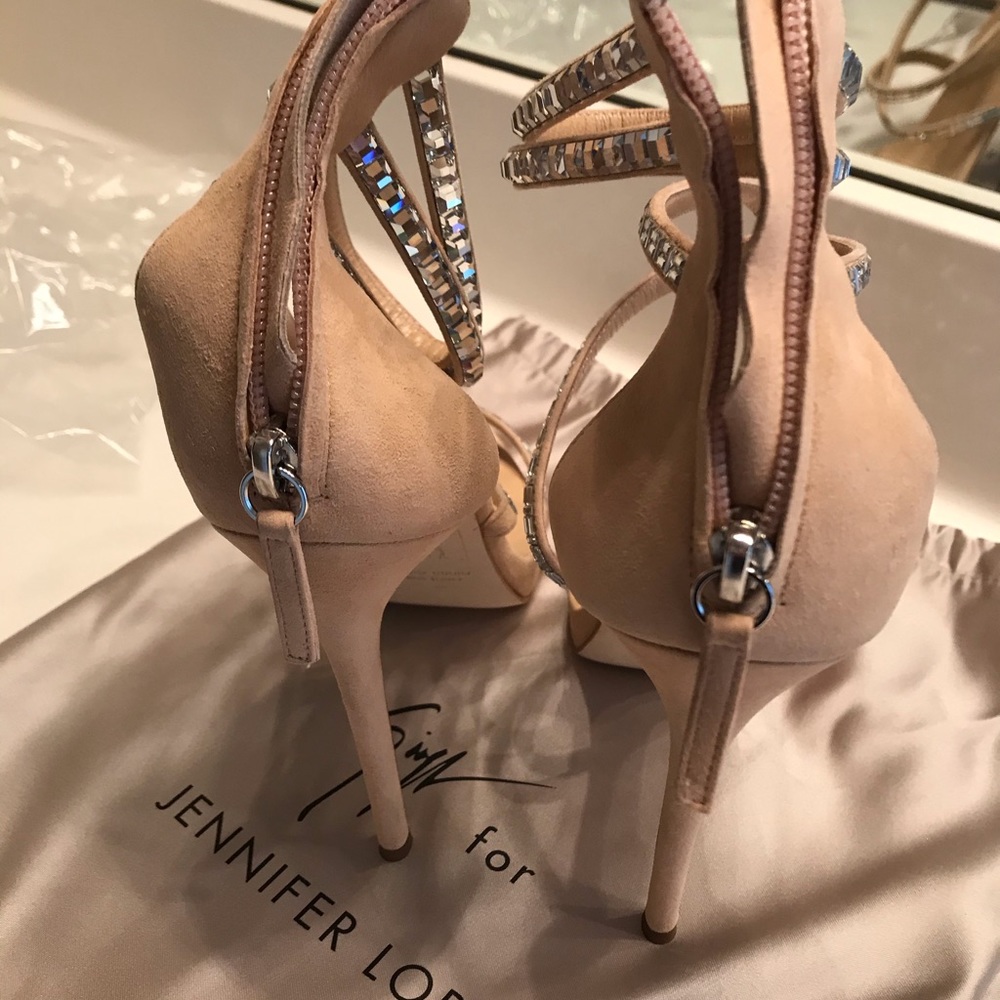 NWT JLo Harlee Suede Heels by Giuseppe Zanotti - Picture 7 of 8